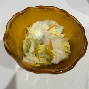 白菜と大根の塩麹柚子風味浅漬け